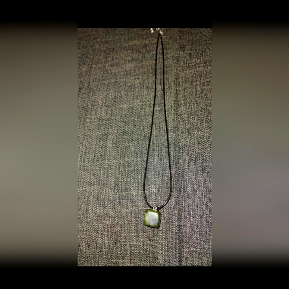 Green Healing Stone Necklace
